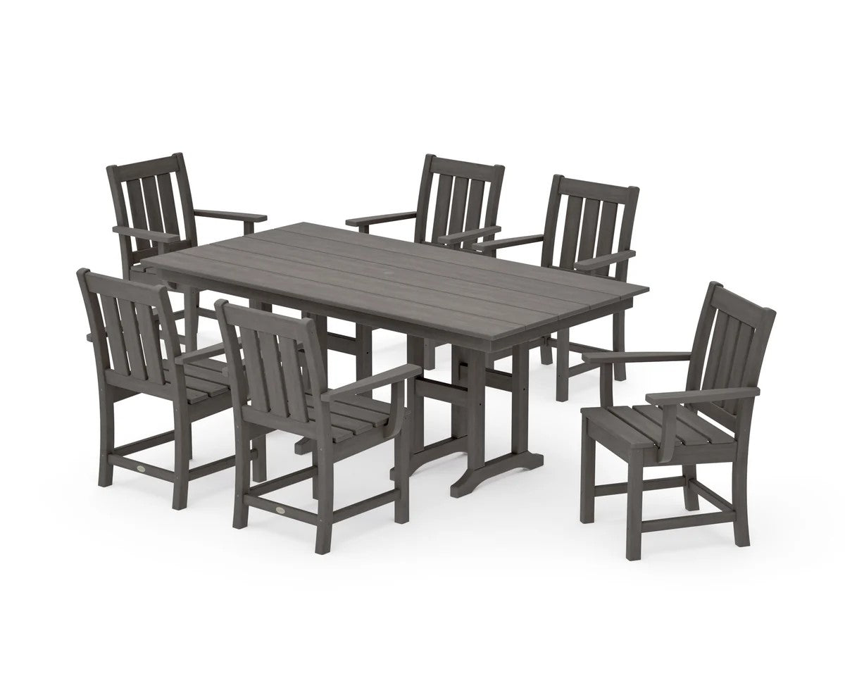 Polywood - Oxford Arm Chair 7-Piece Farmhouse Dining Set - FREE SHIPPING