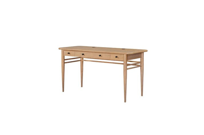 Pleasant Hill - Suede Desk with Power Outlet
