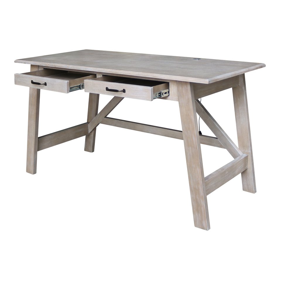 Home Accents - Serendipity Desk in Taupe Gray