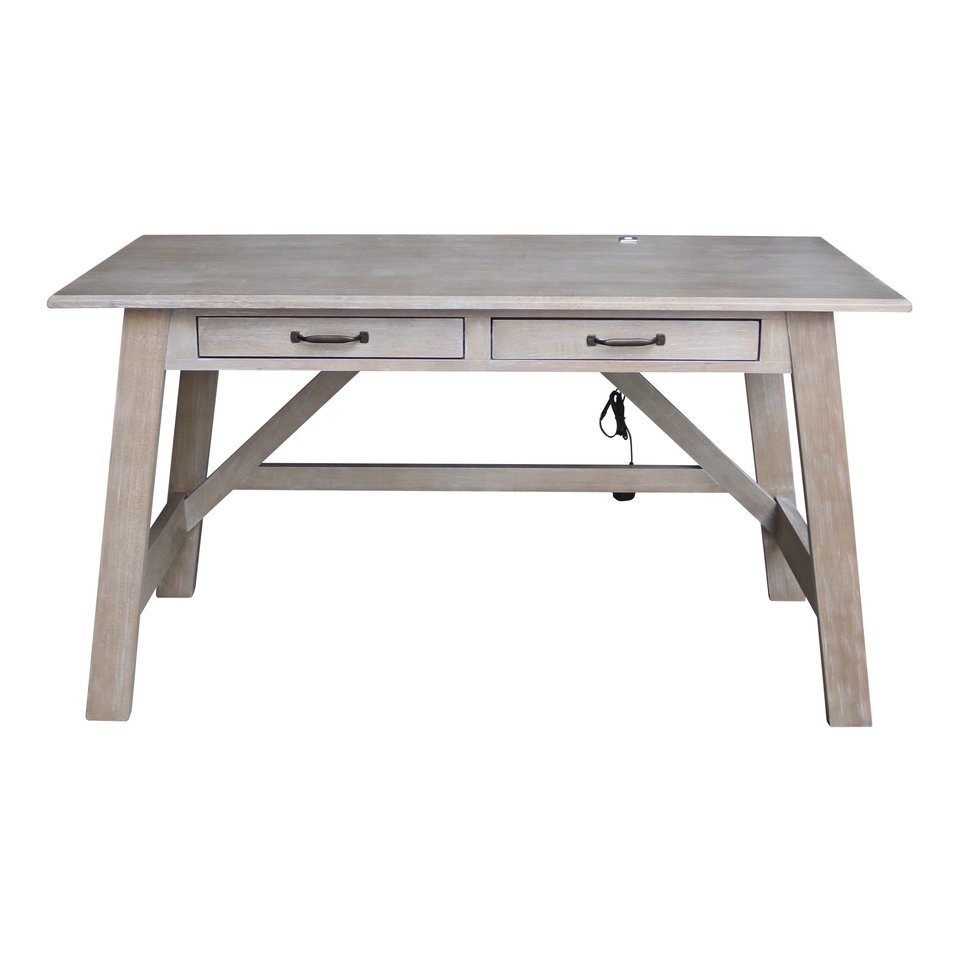 Home Accents - Serendipity Desk in Taupe Gray