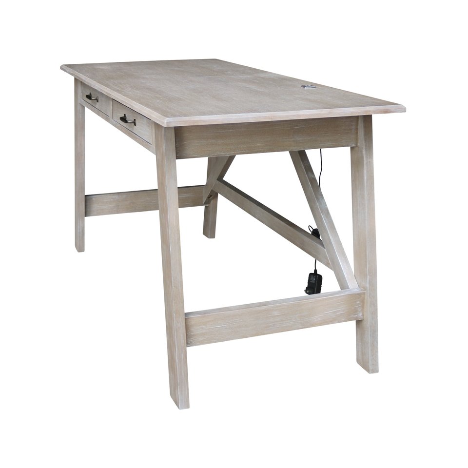 Home Accents - Serendipity Desk in Taupe Gray