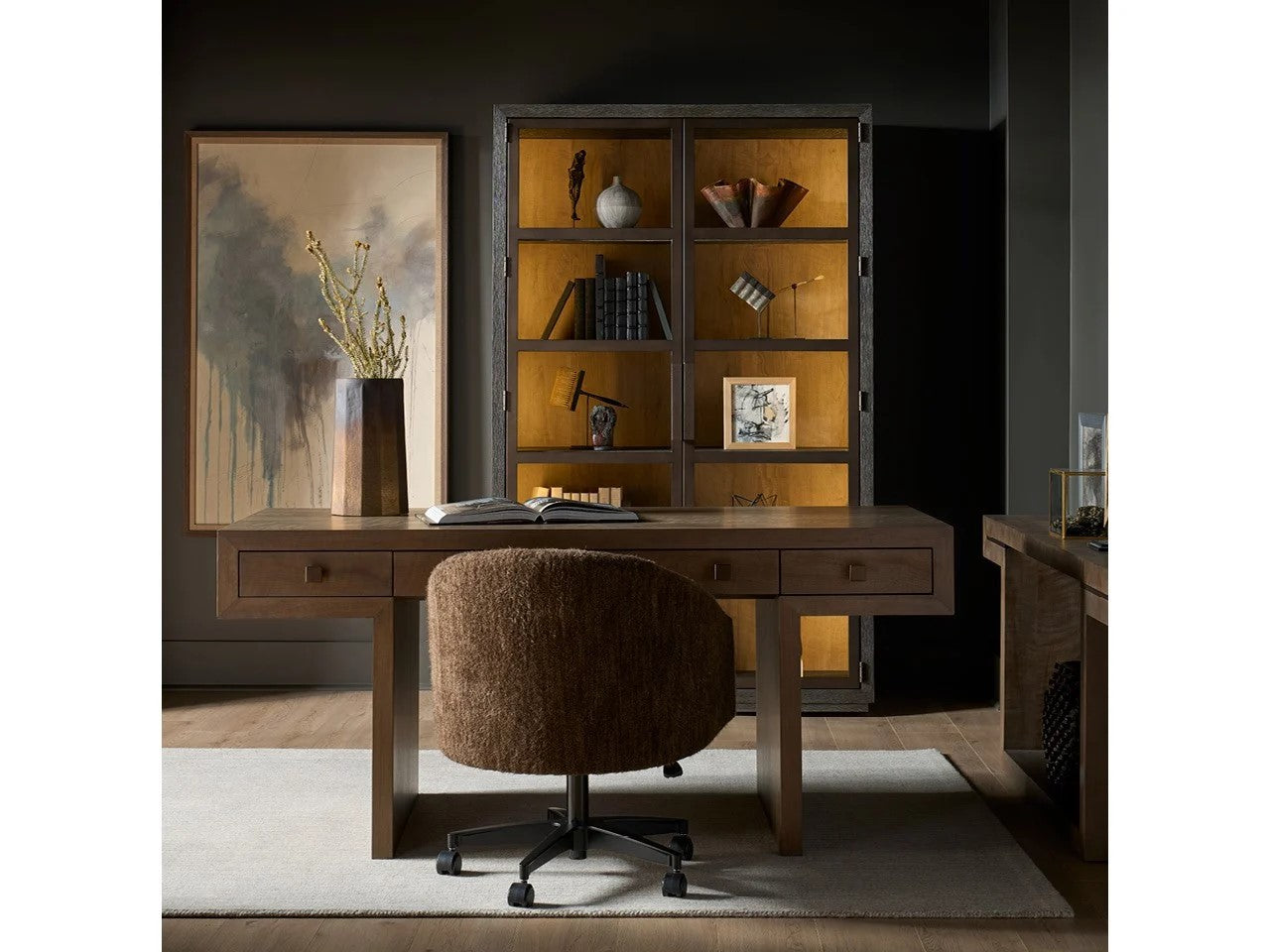 Universal - Mist & Veil-Modern Haze Writing Desk