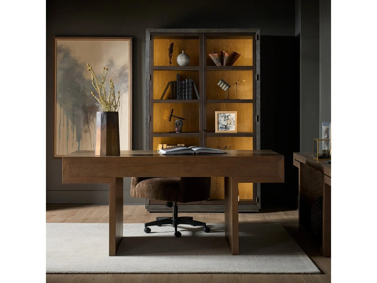 Universal - Mist & Veil-Modern Haze Writing Desk