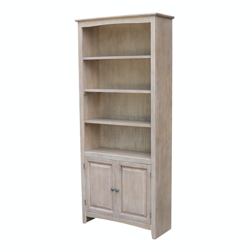 Home Accents - Pair of Bookcase Doors in Taupe Gray