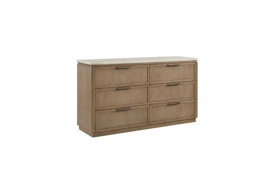 Trilogy - Toffee Dresser with Oak Veneer Drawer Fronts