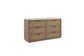 Trilogy - Toffee Dresser with Oak Veneer Drawer Fronts