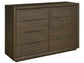 Universal - Sable & Desert-Modern Sable Eight Drawer Dresser