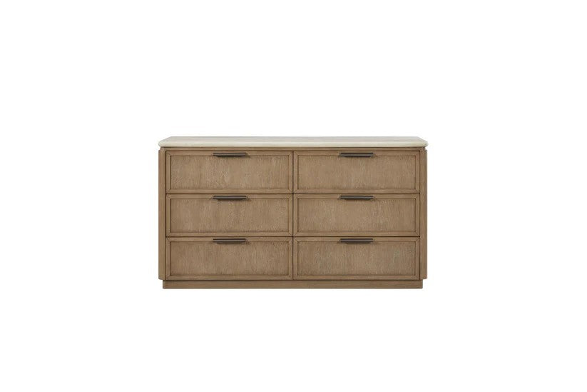 Trilogy - Toffee Dresser with Oak Veneer Drawer Fronts