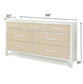 Sea Winds - Miramar 7 Drawer Woven Dresser