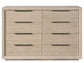 Universal - Sable & Desert-Modern Desert Eight Drawer Dresser