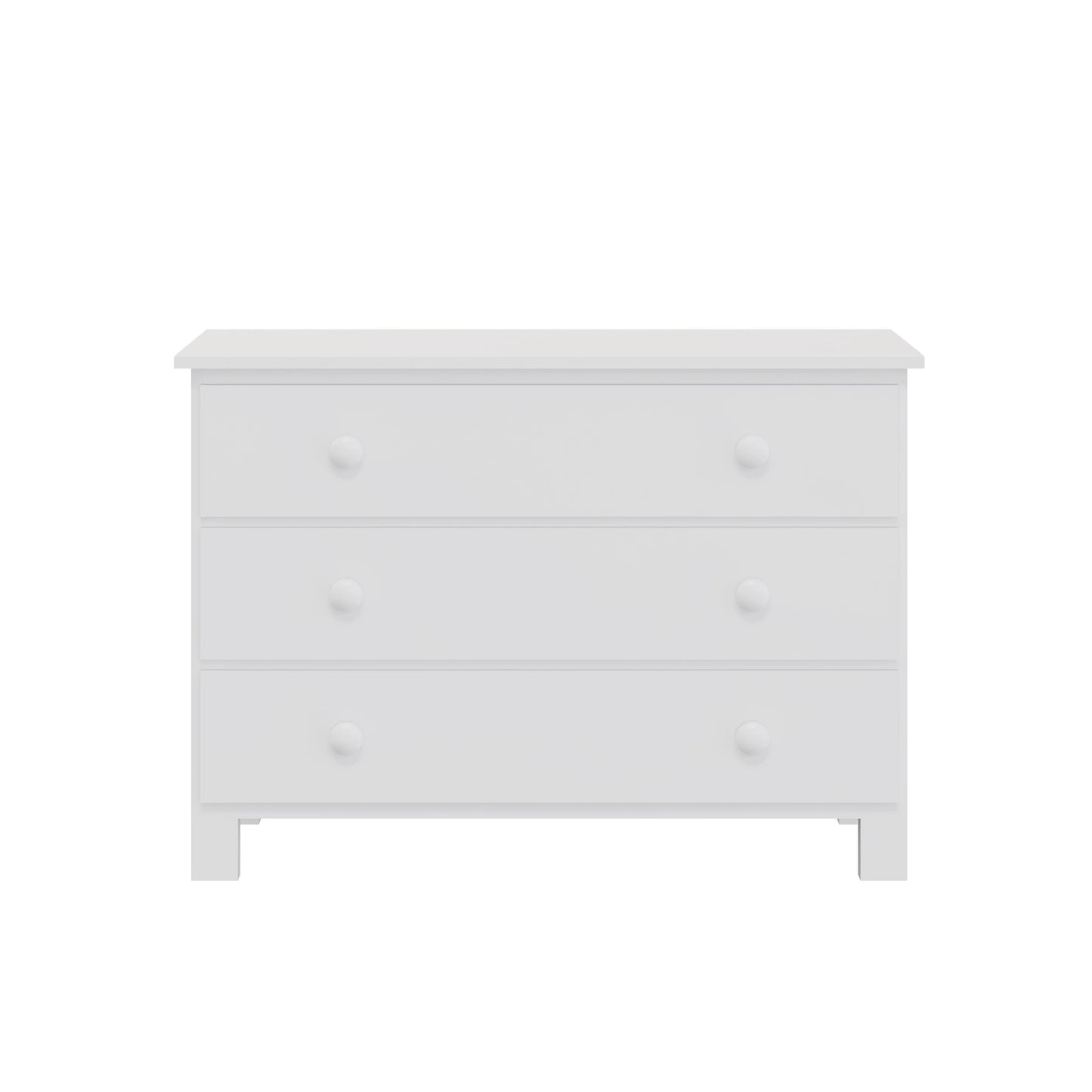 "Just White" 3-Drawer Dresser