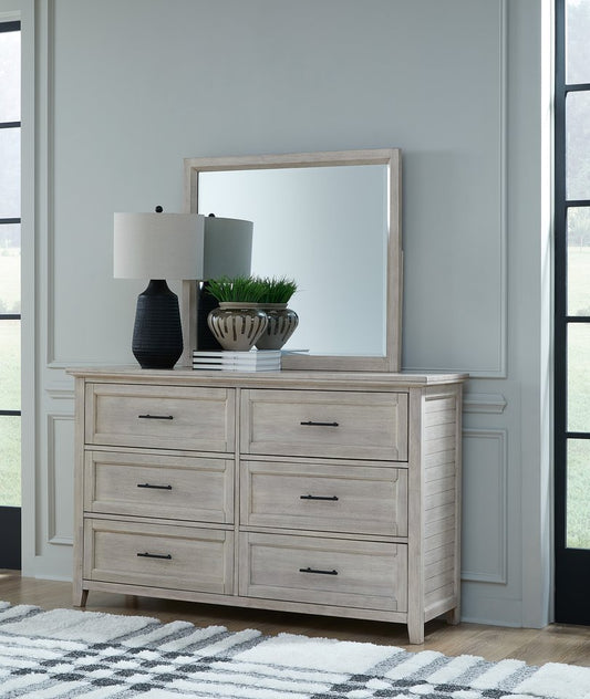 Sanibel - 6 Drawer Dresser & Mirror in Macchiato