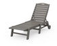 Polywood - Nautical Chaise with Wheels - FREE SHIPPING