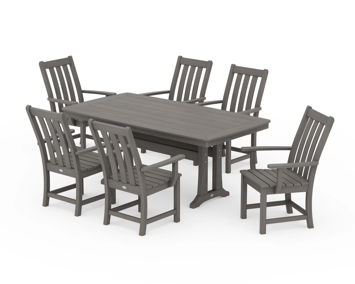 Polywood - Vineyard 7-Piece Arm Chair Dining Set - FREE SHIPPING