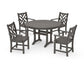 Polywood - Chippendale 5-Piece Nautical Trestle Dining Arm Chair Set - FREE SHIPPING