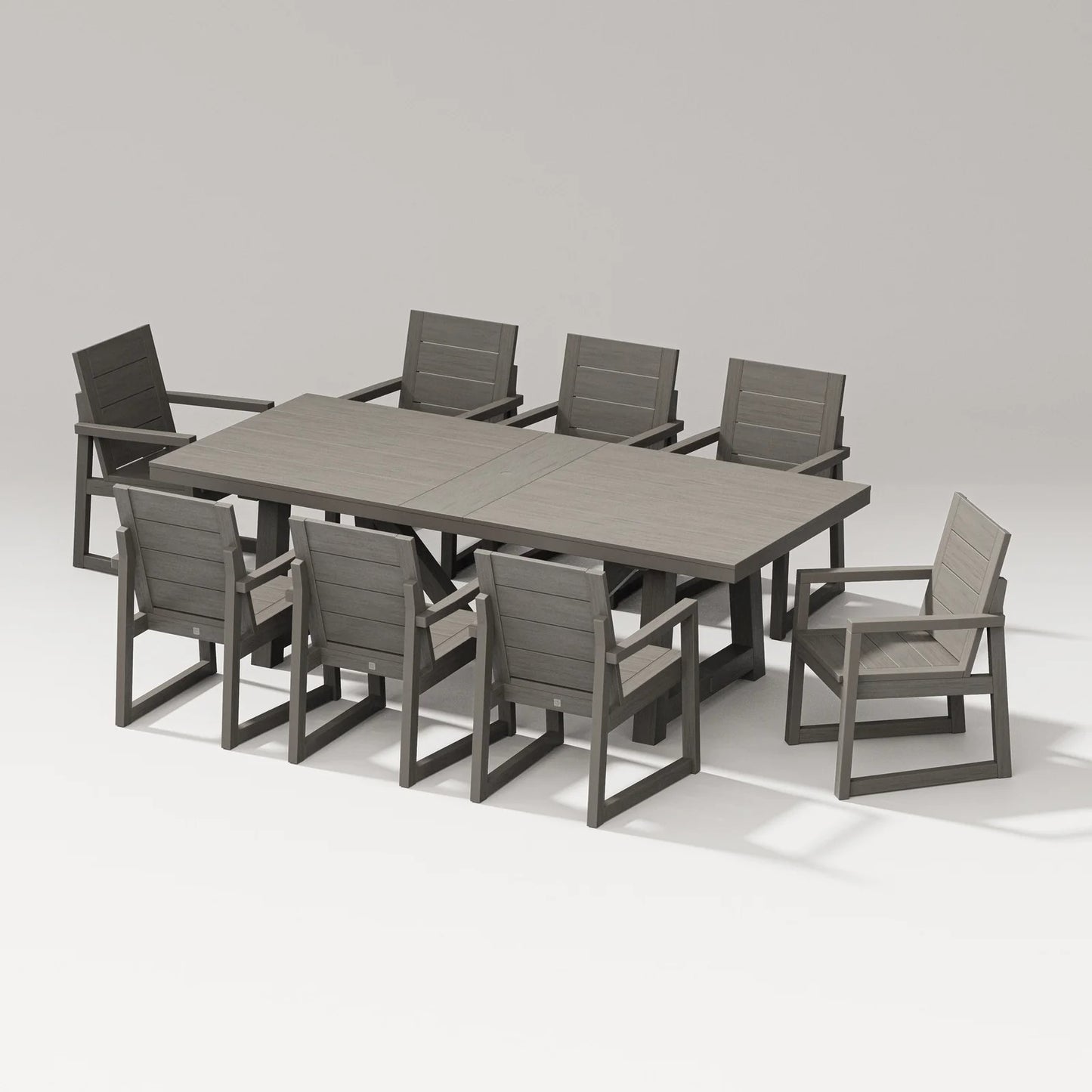 Polywood - Elevate 9-Piece A-Frame Table Dining Set - FREE SHIPPING