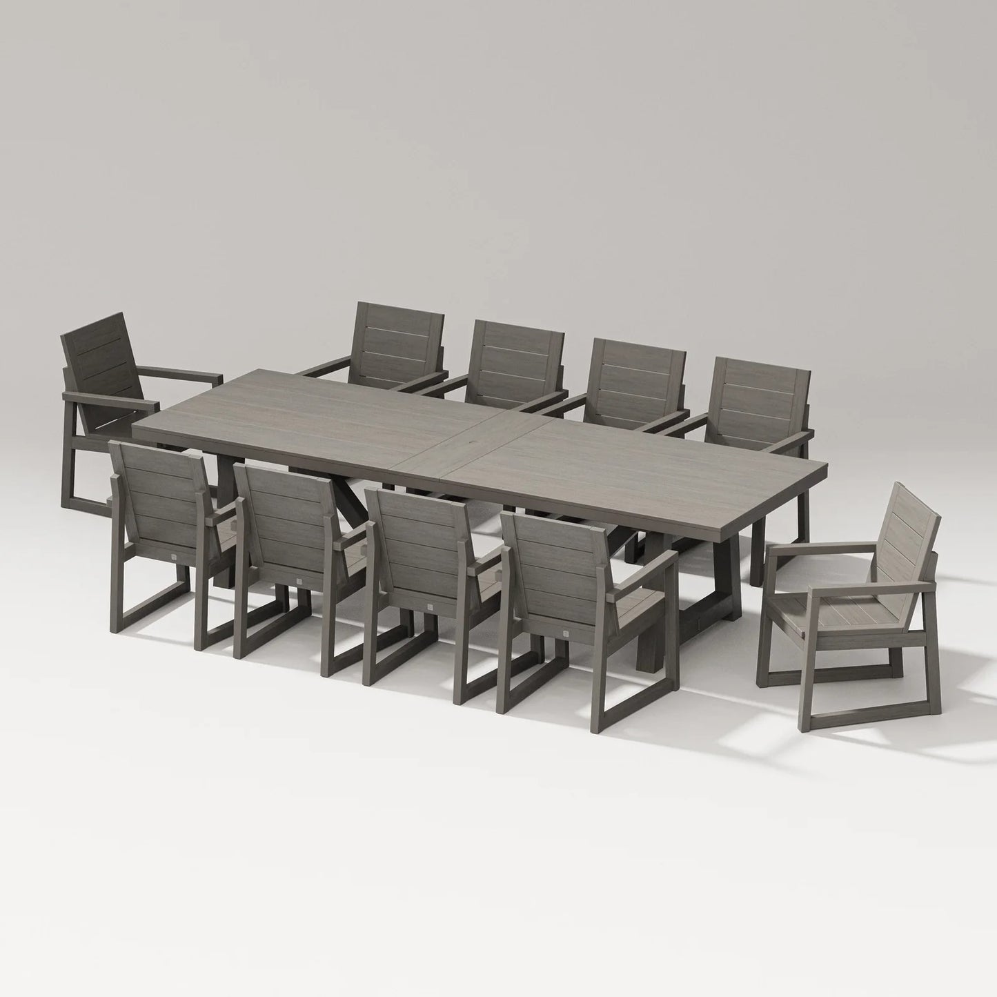 Polywood - Elevate 11-Piece A-Frame Table Dining Set - FREE SHIPPING