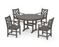 Polywood - Chippendale 5-Piece Round Farmhouse Dining Set - FREE SHIPPING