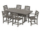Polywood - La Casa Café 7-Piece Arm Chair Dining Set with Trestle Legs - FREE SHIPPING