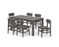 Polywood - Modern Studio Urban Chair 7-Piece Parsons Table Dining Set - FREE SHIPPING