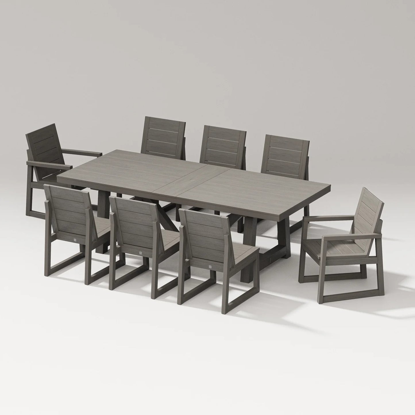 Polywood - Elevate 9-Piece A-Frame Table Dining Set - FREE SHIPPING