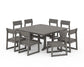 Polywood - EDGE 9-Piece Farmhouse Trestle Dining Set - FREE SHIPPING
