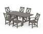Polywood - Braxton 7-Piece Rustic Farmhouse Dining Set - FREE SHIPPING