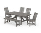 Polywood - Vineyard 6-Piece Rustic Farmhouse Side Chair Dining Set with Bench - FREE SHIPPING