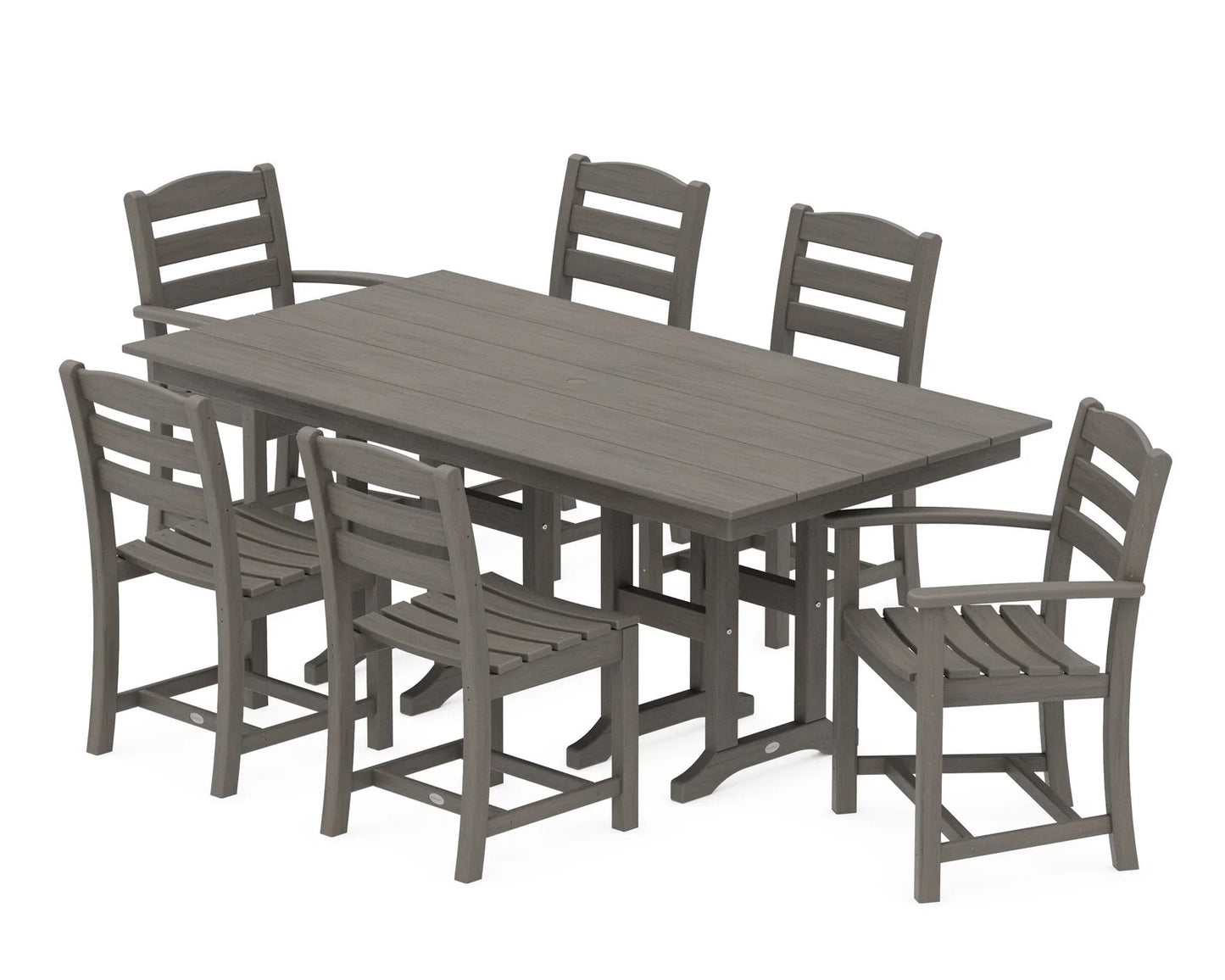 Polywood - La Casa Café 7-Piece Farmhouse Dining Set - FREE SHIPPING