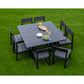 POLYWOOD EDGE 9-Piece Farmhouse Trestle Dining Set FREE SHIPPING