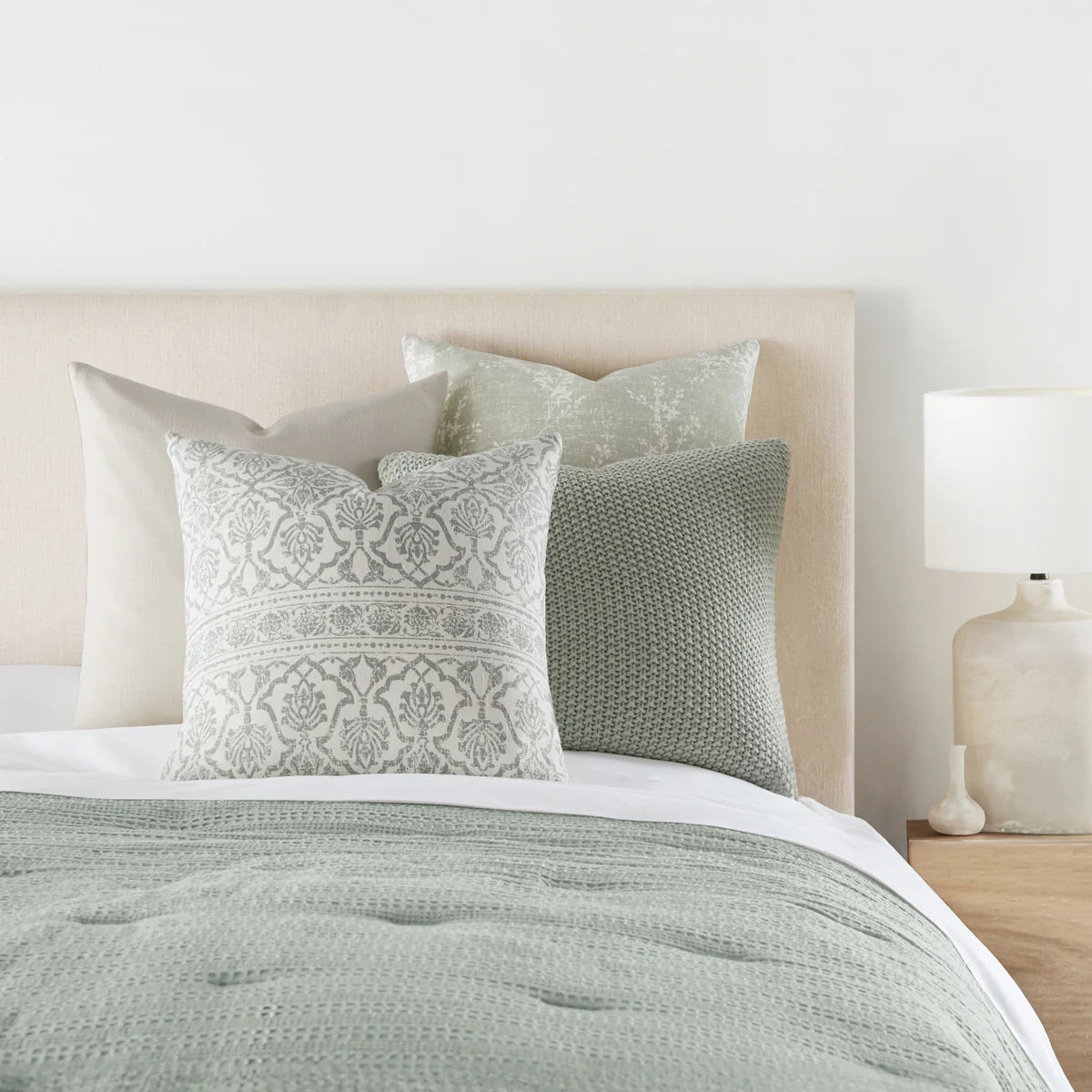 Seed Stitch Knit Acrylic Decor Throw Pillow Cover