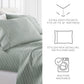 Distressed Awning Stripe 4-Piece Patterned Sheet Set
