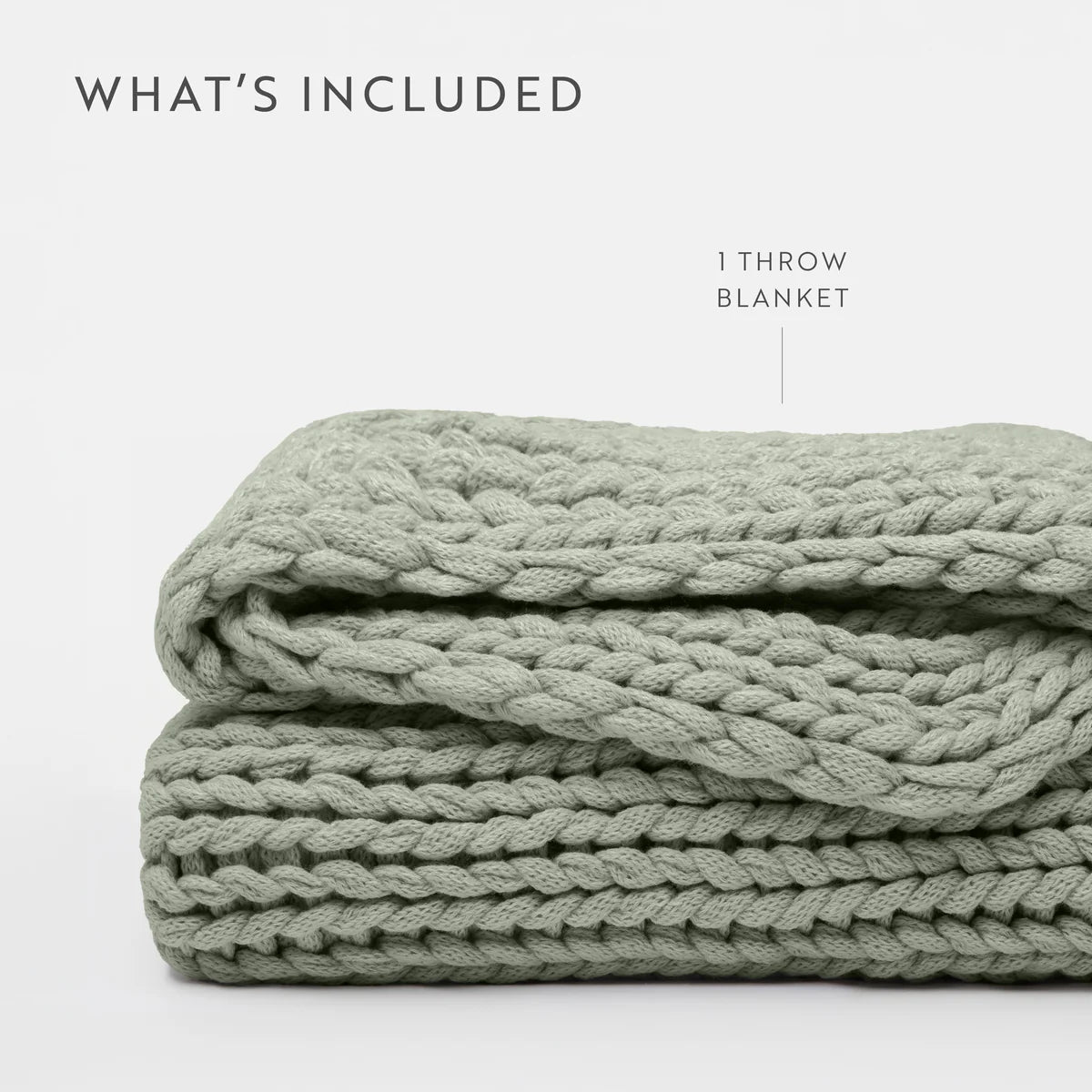 Chunky Hand-Knit Oversized Throw Blanket