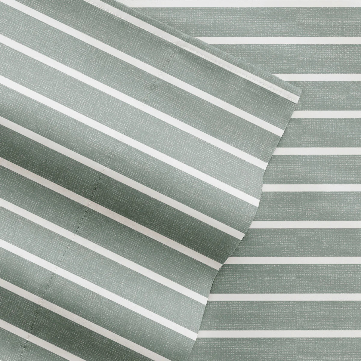 Distressed Awning Stripe 4-Piece Patterned Sheet Set