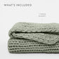 Chunky Hand-Knit Oversized Throw Blanket