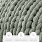 Chunky Hand-Knit Oversized Throw Blanket
