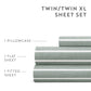 Distressed Awning Stripe 4-Piece Patterned Sheet Set