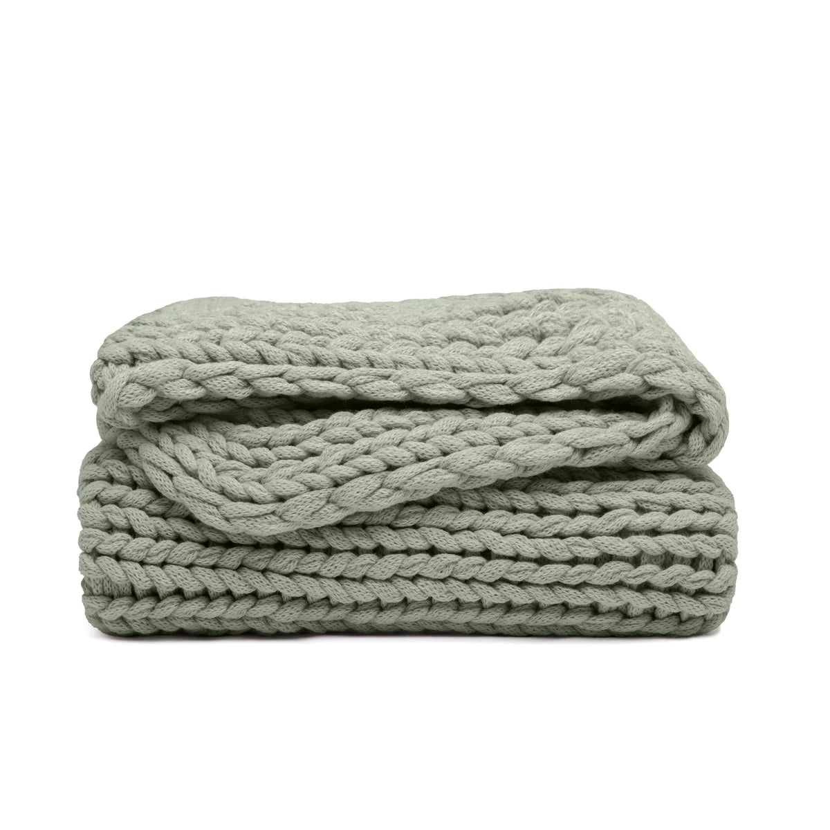 Chunky Hand-Knit Oversized Throw Blanket