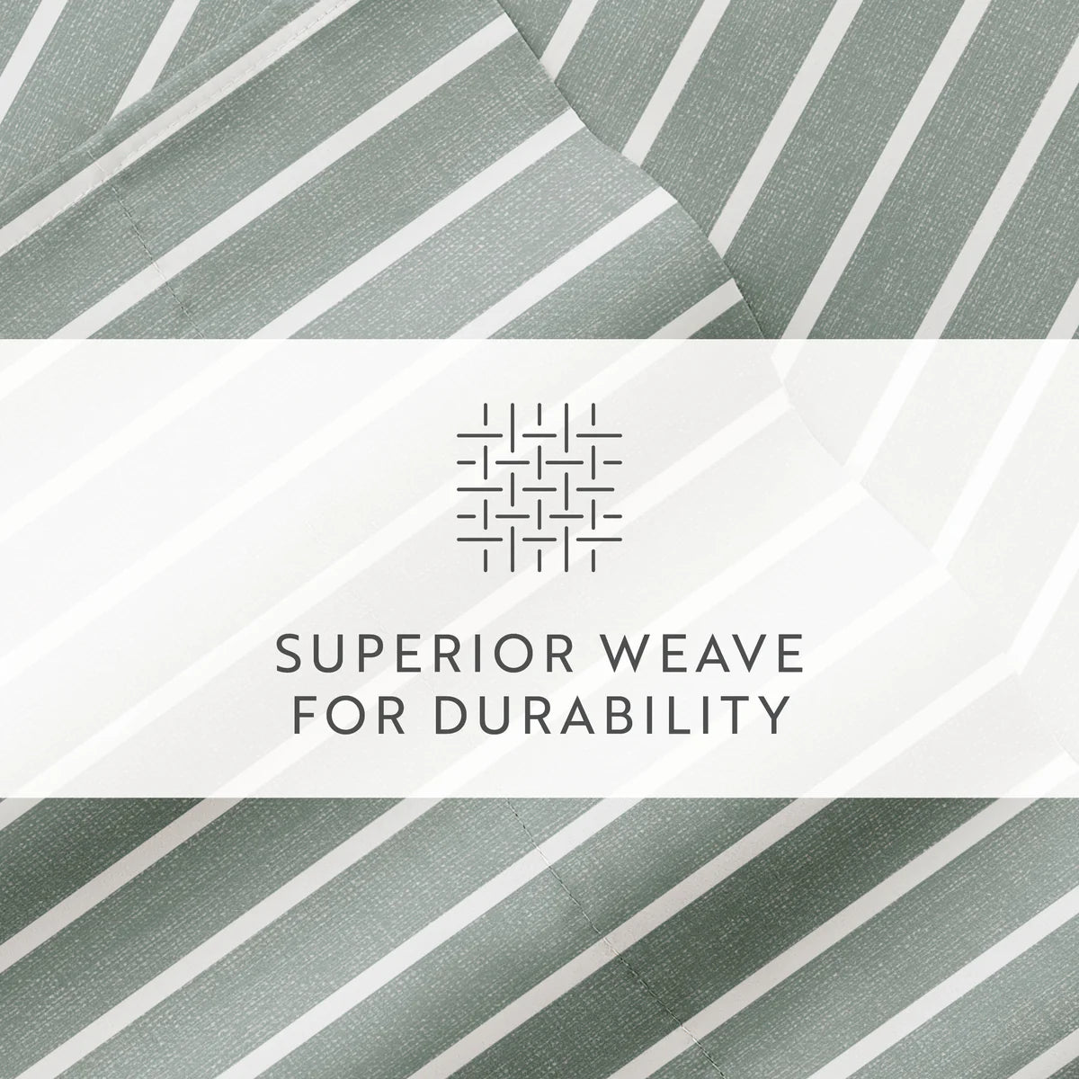 Distressed Awning Stripe 4-Piece Patterned Sheet Set