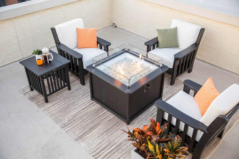 Finch - SeaAira 35" Square Fire Pit