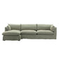 Otis 2 Piece Chaise Sectional Frame LAF w/ Slipcover Finishes