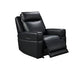 Leather Italia - Valley P2 Glider Recliner in Black