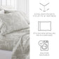 Distressed Willow 4-Piece Patterned Sheet Set