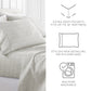 Dashed Lines 4-Piece Patterned Sheet Set