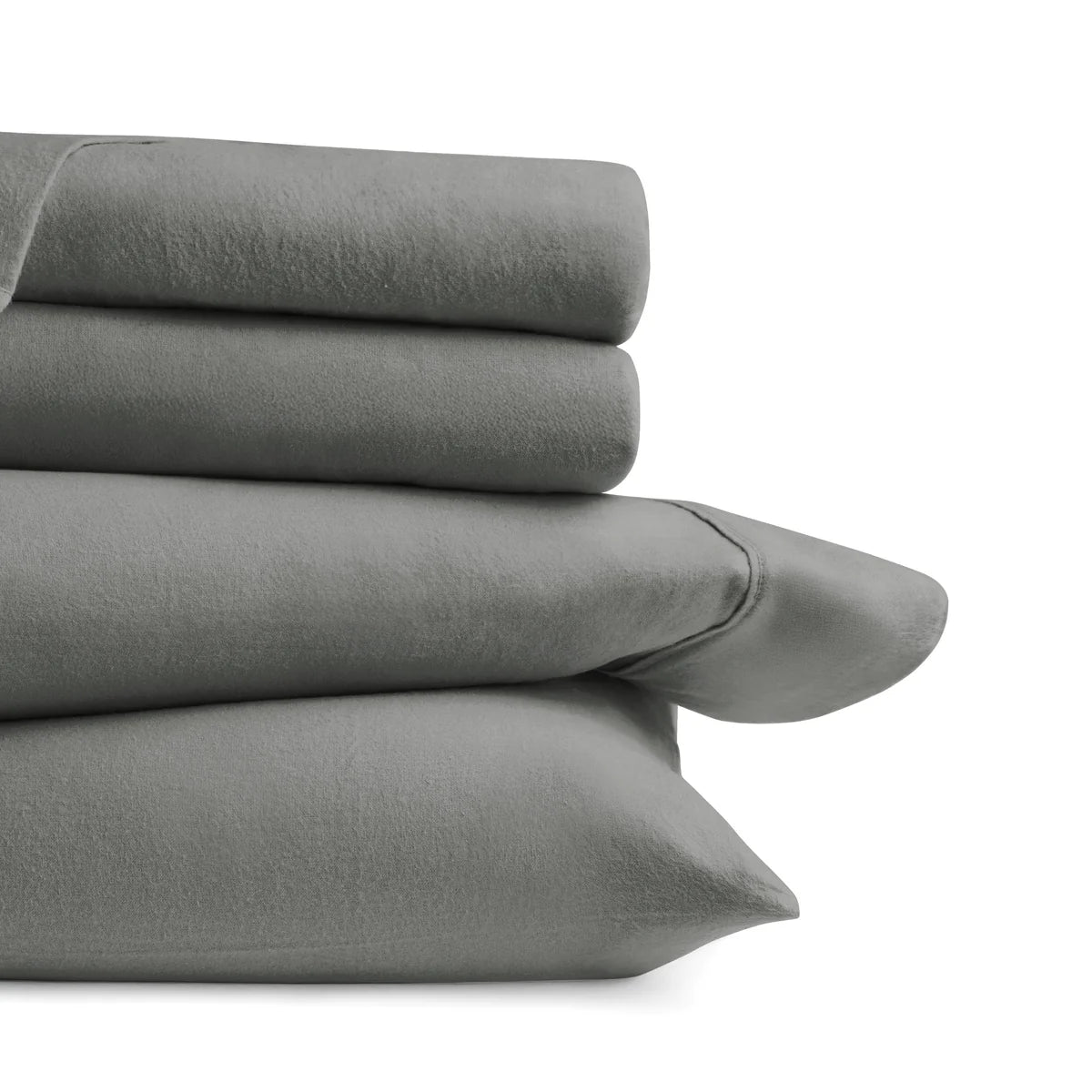 4-Piece 100% Cotton Flannel Sheet Set