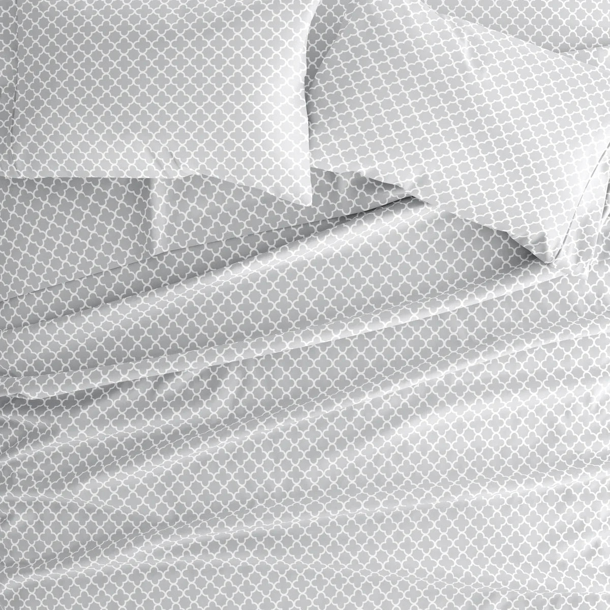 Quatrefoil 4-Piece Patterned Sheet Set