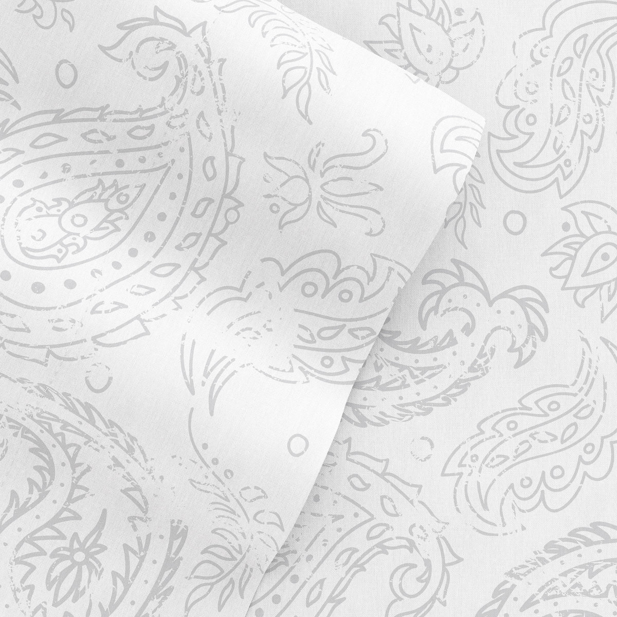 Coarse Paisley 4-Piece Patterned Sheet Set