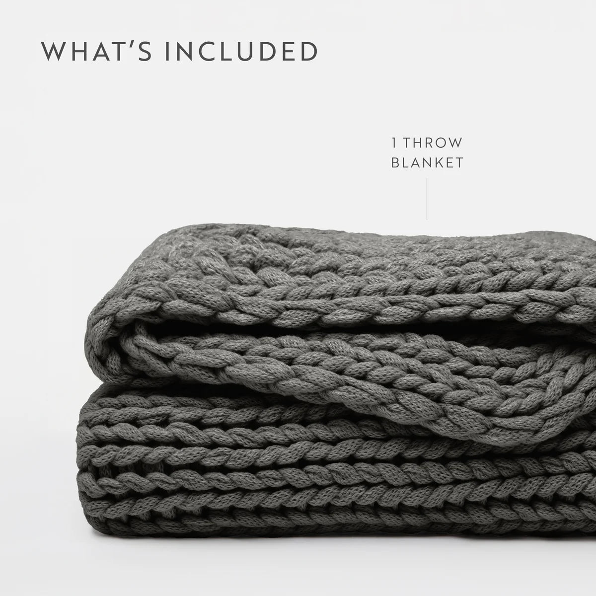 Chunky Hand-Knit Oversized Throw Blanket