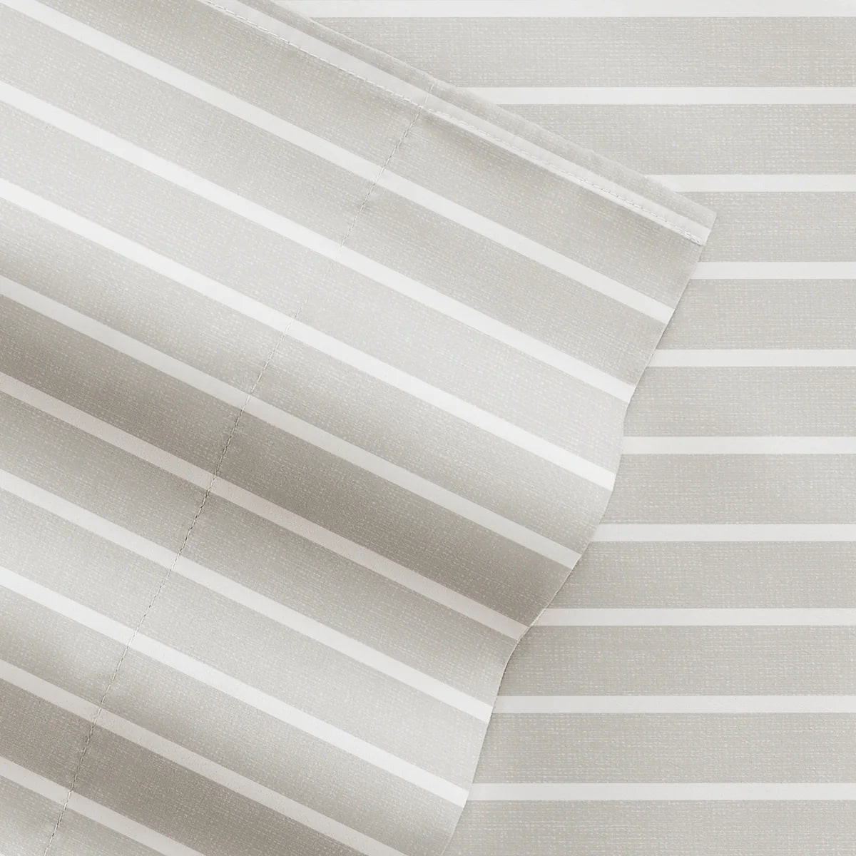 Distressed Awning Stripe 4-Piece Patterned Sheet Set