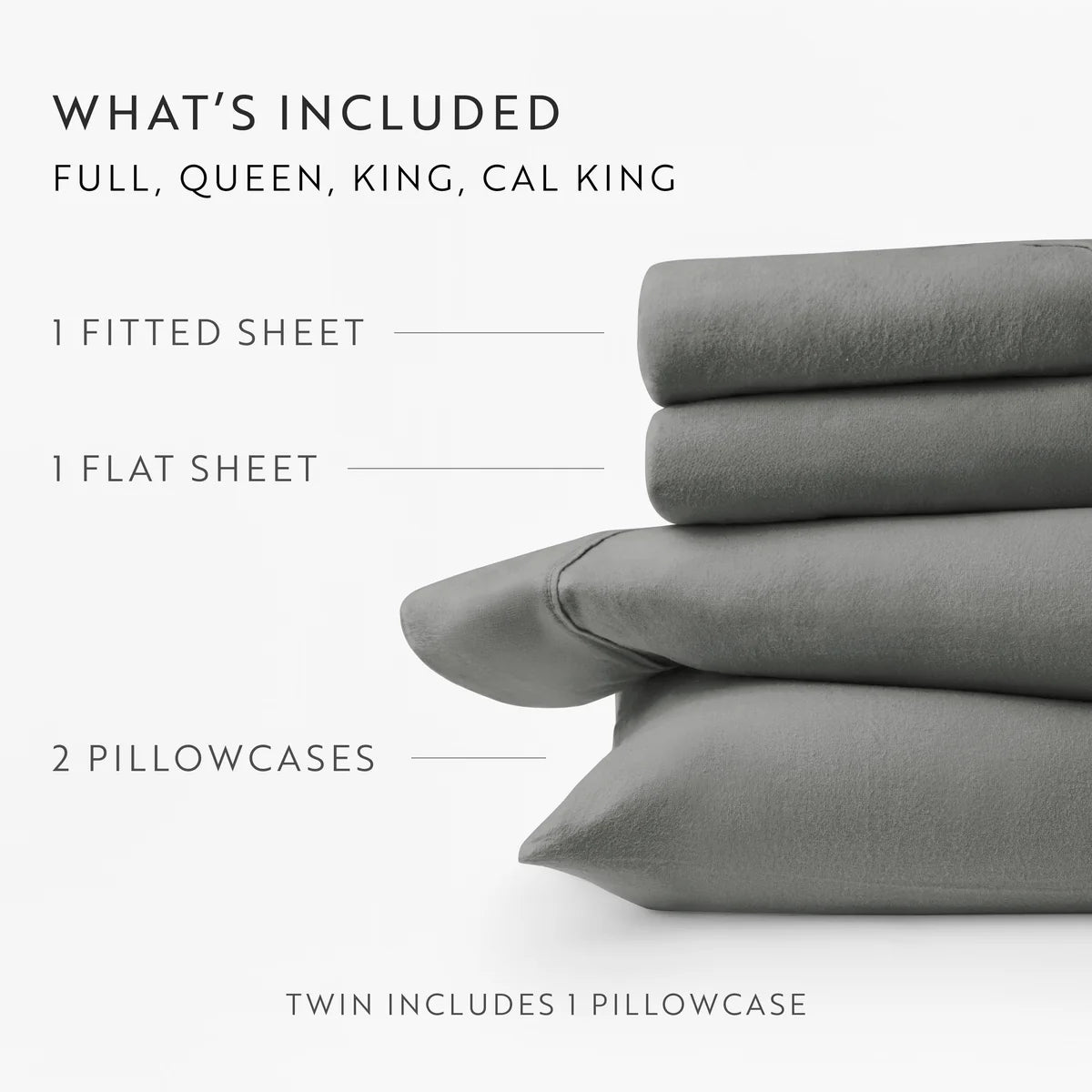 4-Piece 100% Cotton Flannel Sheet Set